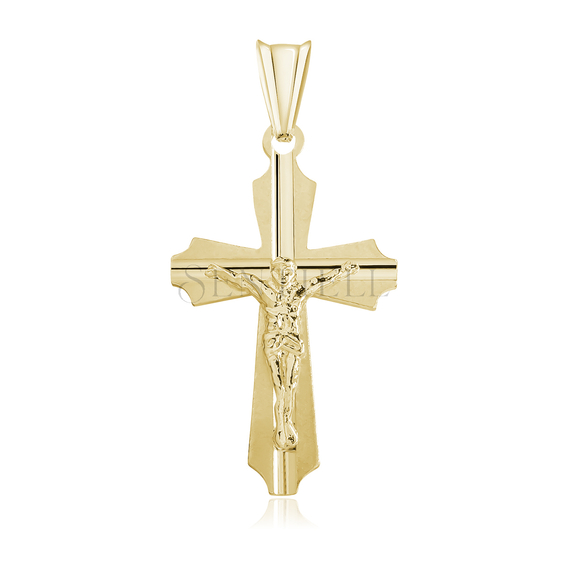 Silver (925) gold-plated pendant cross