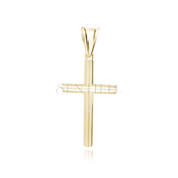 Silver (925) gold-plated pendant cross