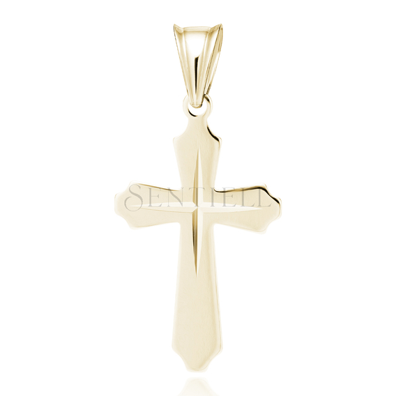 Silver (925) gold-plated pendant cross