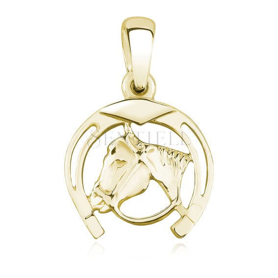 Silver (925) gold-plated pendant - horse