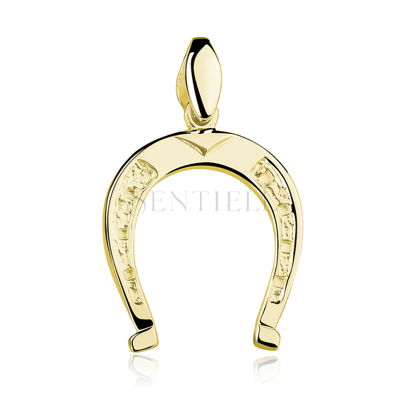 Silver (925) gold-plated pendant - horseshoe