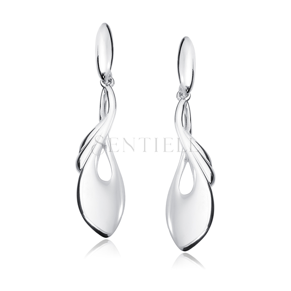 Silver (925) long earrings