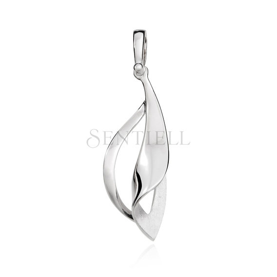 Silver (925) long pendant fancy