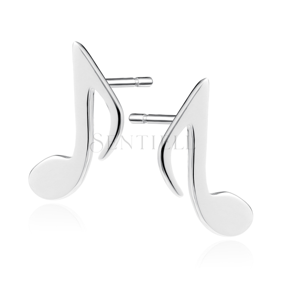 Silver (925) musical earrings