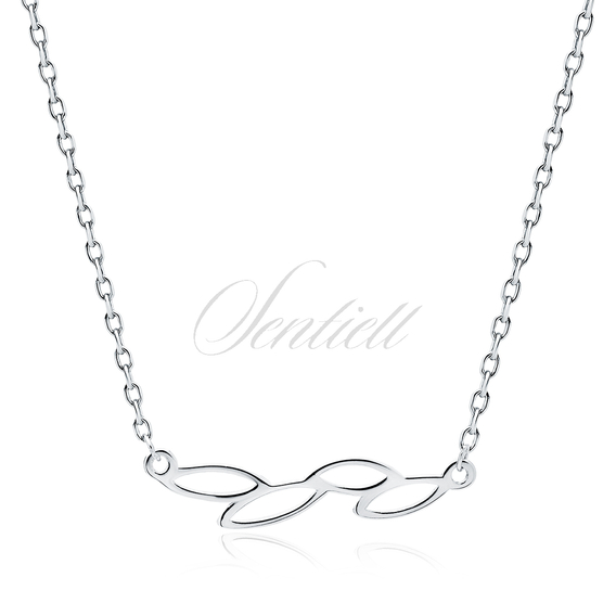Silver (925) necklace - leaves