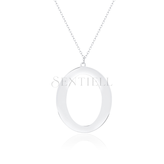 Silver (925) necklace - letter O