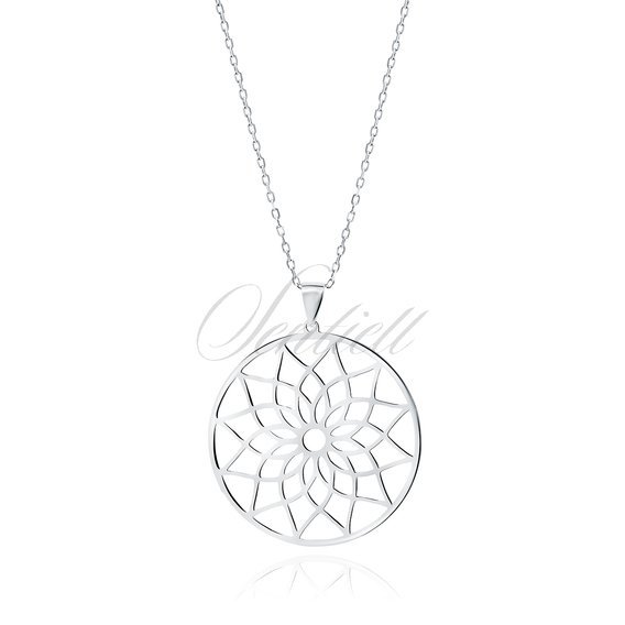 Silver (925) necklace - mandala