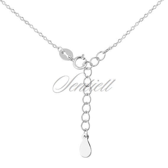 Silver (925) necklace - wing with zirconia