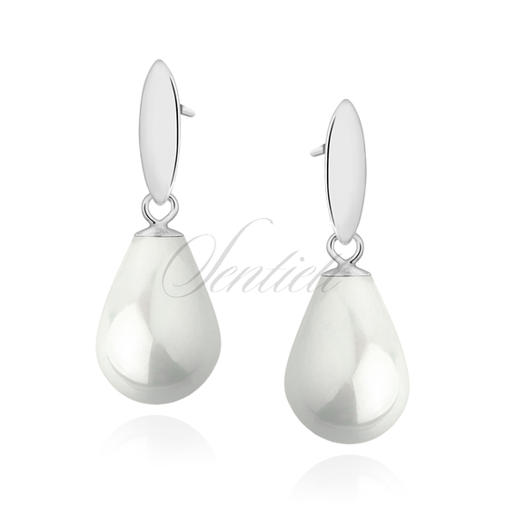Silver (925) pearl earrings