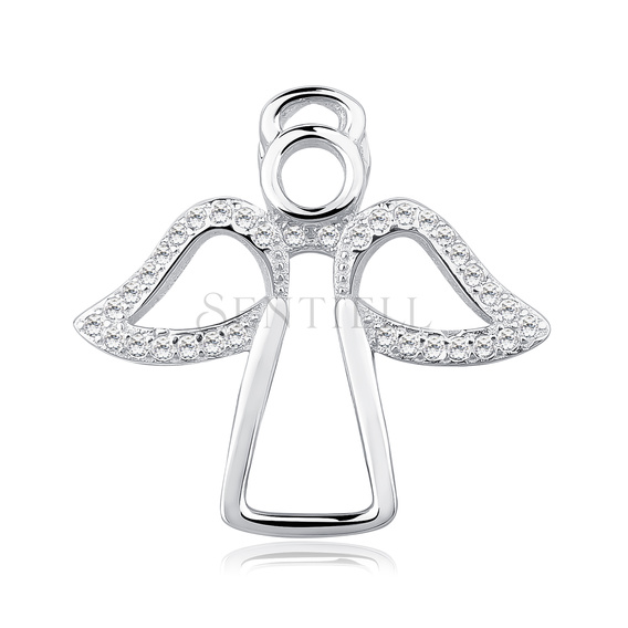 Silver (925) pendant with zirconia - angel