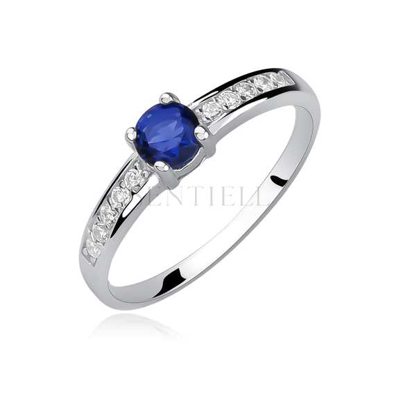 Silver (925) ring sapphire zirconia