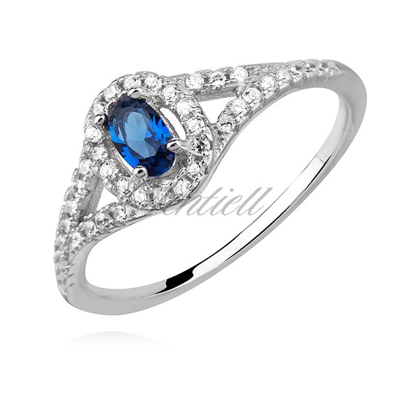 Silver (925) ring with sapphire zirconia