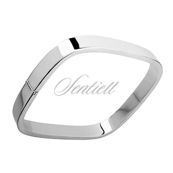 Silver (925) square bangle