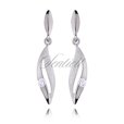 Silver (925) Earrings white zirconia