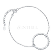 Silver (925) bracelet - circle of balls