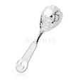 Silver (925) children rattle - openwork with hearts & flowers