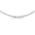 Silver (925) diamond-cut chain - curb extra flat Ø 080