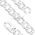 Silver (925) diamond-cut chain - curb extra flat Ø 400