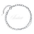 Silver (925) double chain bracelet