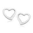 Silver (925) earrings - hearts