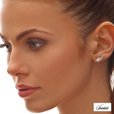 Silver (925) earrings - wings with zirconia