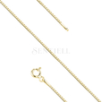 Silver (925) gold-plated Venetian box chain - diamond-cut