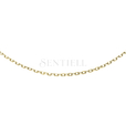 Silver (925) gold-plated chain anchor diamond cut without plating