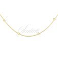 Silver (925) gold-plated choker necklace with balls