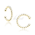 Silver (925) gold-plated ear-cuff - circle of balls