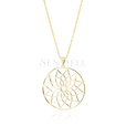 Silver (925) gold-plated necklace - mandala