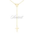 Silver (925) gold-plated necklace with cross