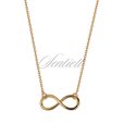 Silver (925) necklace Infinity gold-plated