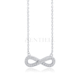 Silver (925) necklace Infinity with zirconia