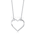 Silver (925) necklace heart