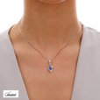 Silver (925) pendant with sapphire zirconia