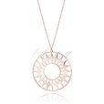 Silver (925) rose gold-plated necklace - mandala