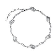 Silver (925) beauty bracelet with zirconia
