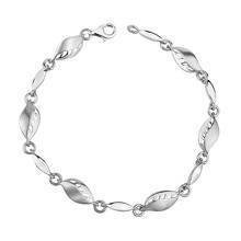 Silver (925) bracelet - leafs