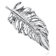 Silver (925) brooch feather