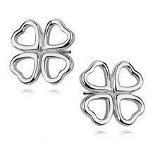 Silver (925) clover shape earrings