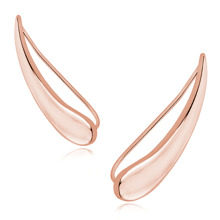 Silver (925) cuff earrings, rose gold-plated