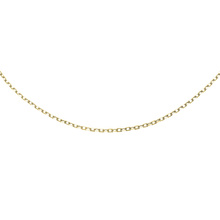 Silver (925) diamond cut anchor chain gold-plated