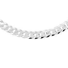 Silver (925) diamond-cut  chain - curb extra flat Ø 200