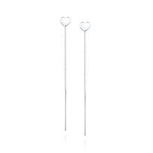 Silver (925) earrings - heart