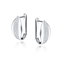 Silver (925) earrings white zirconias