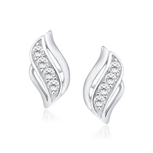 Silver (925) earrings with zirconia