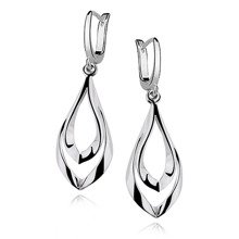 Silver (925) elegant earrings high polished
