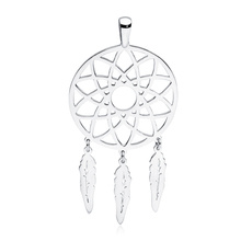 Silver (925) elegant pendant dream catcher