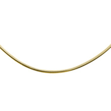 Silver (925) gold-plated chain 8 sides snake  Ø 190