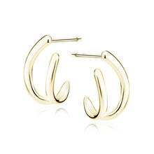 Silver (925) gold-plated earrings